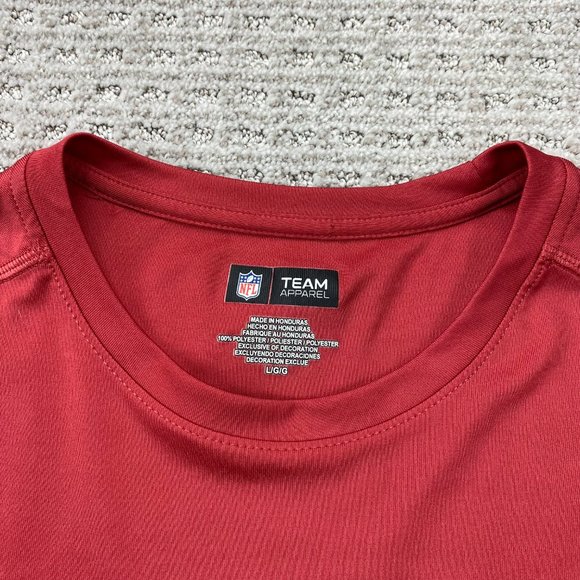 Arizona Cardinals Shirt Men Large L Red Running Activewear NFL Football Sports - Picture 3 of 8